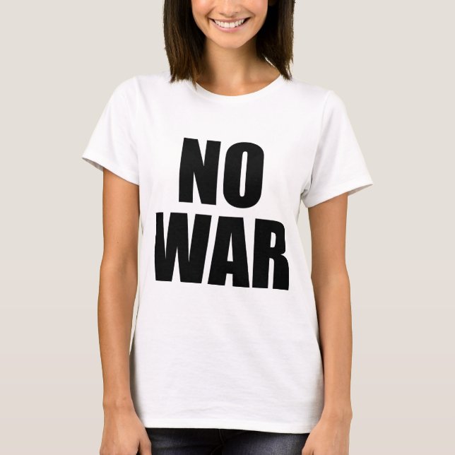 T-SHIRT AUCUNE GUERRE (Devant)