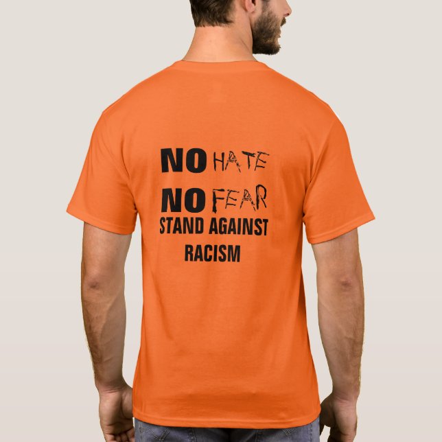 T-shirt Aucune haine aucune position de crainte contre la (Dos)