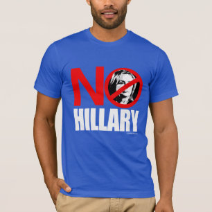 T-shirt AUCUNE HILLARY - anti blanc de png de Hillary -