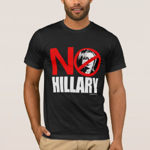 T-shirt AUCUNE HILLARY - anti blanc de png de Hillary -