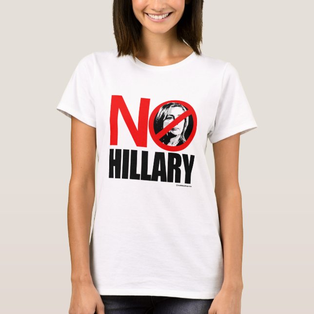 T-shirt AUCUNE HILLARY AUDACIEUSE - anti Hillary png.png (Devant)
