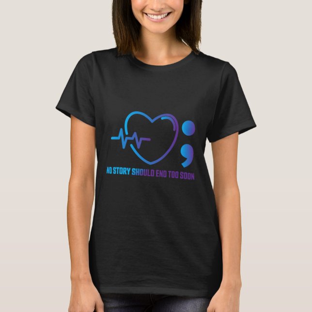 T-shirt Aucune Histoire Ne Devrait Se Terminer Trop Tôt Av (Devant)