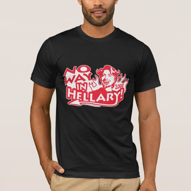 T-shirt Aucune manière dans la chemise de Hellary (Devant)
