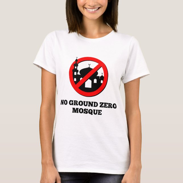 T-shirt Aucune mosquée de point zéro (Devant)