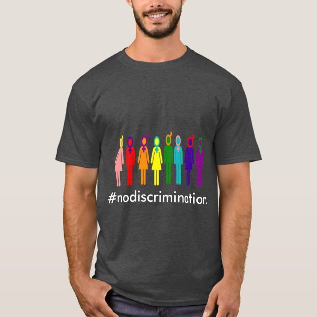 T-shirt Aucune pièce en t de discrimination (Devant)
