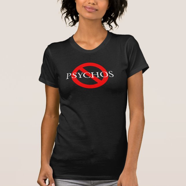 T-shirt Aucune police de blanc de Psychos (Devant)