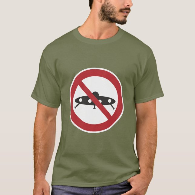T-shirt Aucune soucoupe volante (Devant)