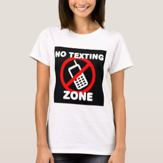 T-shirt Aucune zone de service de mini-messages