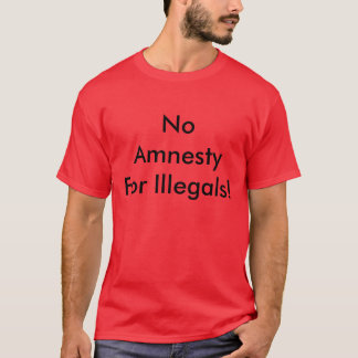 T-shirt Aucuns Illegals d'AmnestyFor !