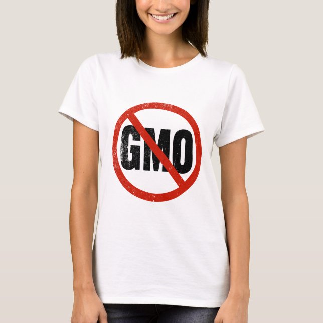 T-shirt AUCUNS OGM Anti-GMO (Devant)