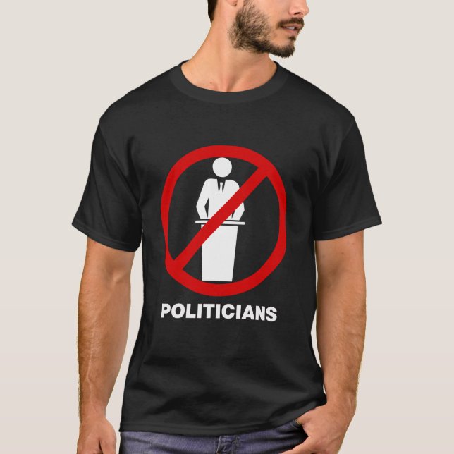 T-shirt Aucuns politiciens T (Devant)