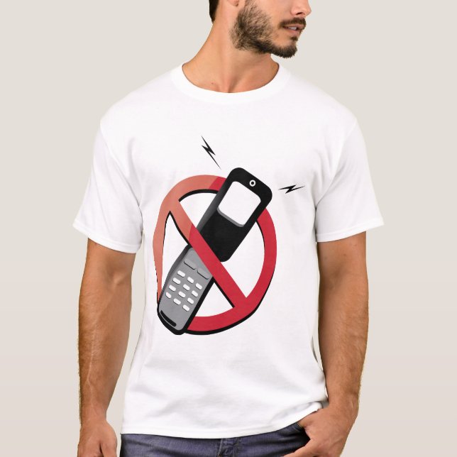 T-shirt aucuns téléphones (Devant)