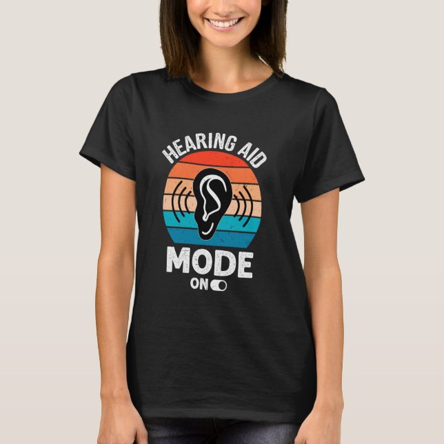 T-shirt AuD Technicien en audiologie Conception pour audio (Devant)