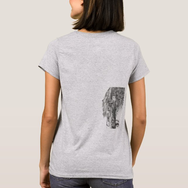 T-shirt "Audacieux, courageux, beau" (Dos)