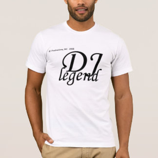 T-shirt audacieux unisexe de légende du DJ