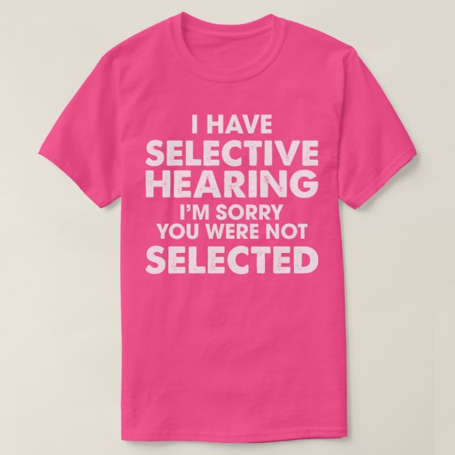 T-shirt Audience sélective (Design devant)