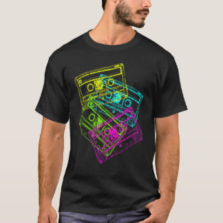 T-shirt Audio Cassette 80s 80s Costume de fête 5
