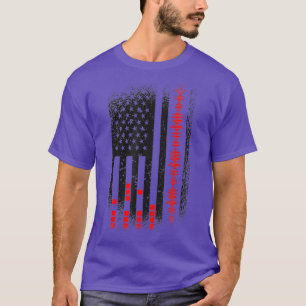 T-shirt Audio Engineer American Flag USA Design pour