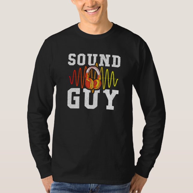 T-shirt Audio Engineer Casques Son Guy Son Ingénieur (Devant)