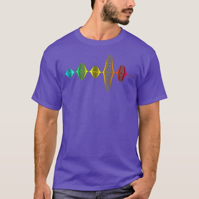 T-shirt Audio Engineer Sound Technician Waves Music (Devant)
