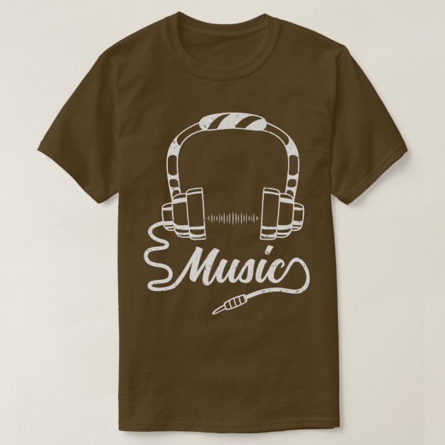 T-shirt Audio Music Lover Sound Guy DJ (Design devant)