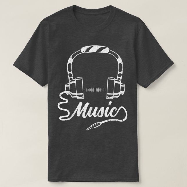 T-shirt Audio Music Lover Sound Guy DJ (Design devant)