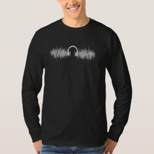 T-shirt Audio Sound Waves Sound Engineer Musicien de musiq