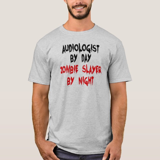 T-shirt Audiologiste Tueur de Zombies (Devant)