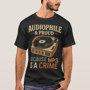 T-shirt Audiophile & Fier - Sans Compromis sur le Son