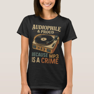 T-shirt Audiophile & Fier - Sans Compromis sur le Son