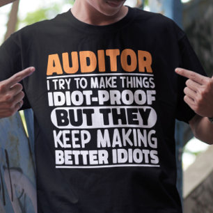 T-shirt Auditeur J'Essaie De Faire Des Choses Drôle Drôle