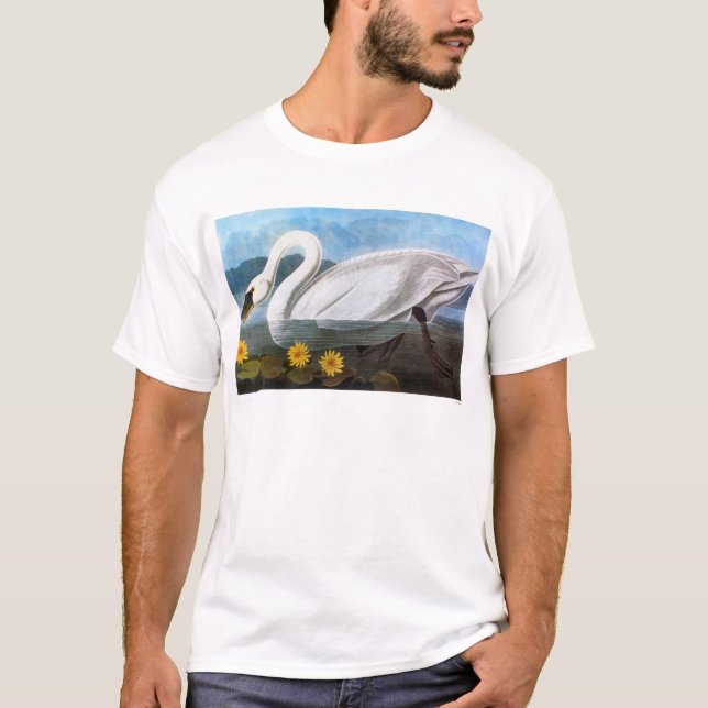 T-shirt Audubon : Cygne commun (Devant)
