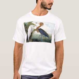 T-shirt Audubon : Héron rougeâtre ou héron pourpre