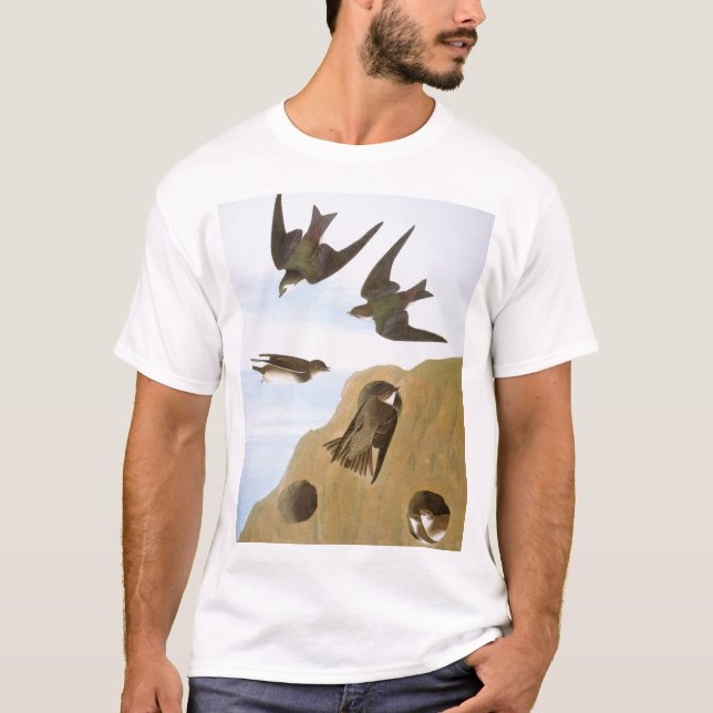 T-shirt Audubon : Hirondelles (Devant)