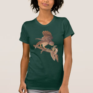 T-shirt Audubon's Strange Friends Barred Owl and Squirrel