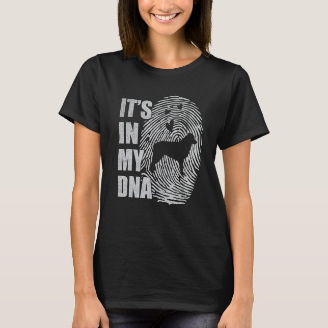 T-shirt Auggie DNA Chien Maman Papa Chien (Devant)