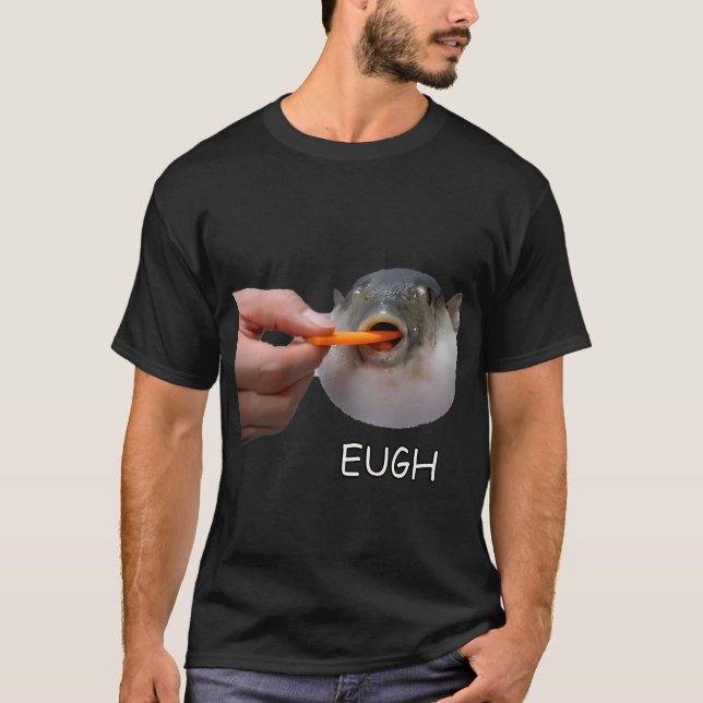 T-shirt Augh, eugh (Poisson-lune mangeant une carotte) (Devant)