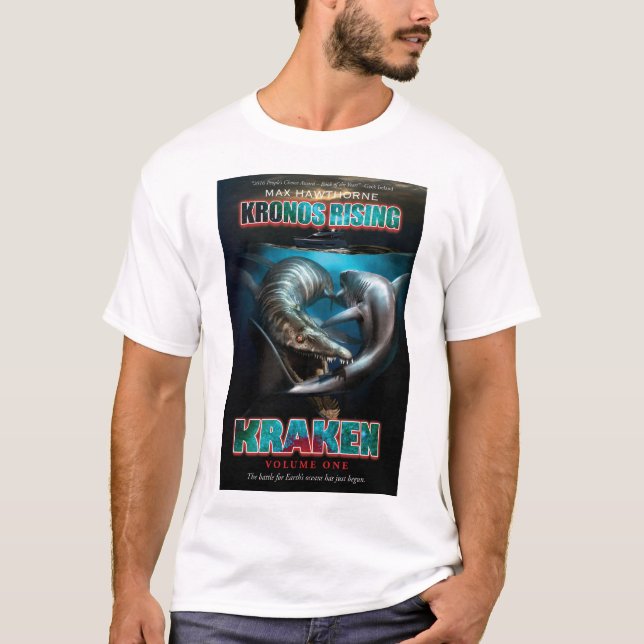 T-shirt Augmentation de Kronos : Kraken Pliosaur CONTRE la (Devant)