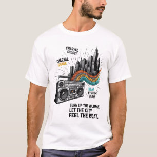 T-shirt Augmente le volume, que la ville ressente le rythm