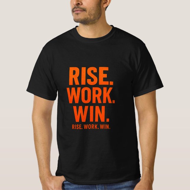 T-shirt AUGMENTE. WORK. WIN - Motivation inspirante T-Sh (Devant)
