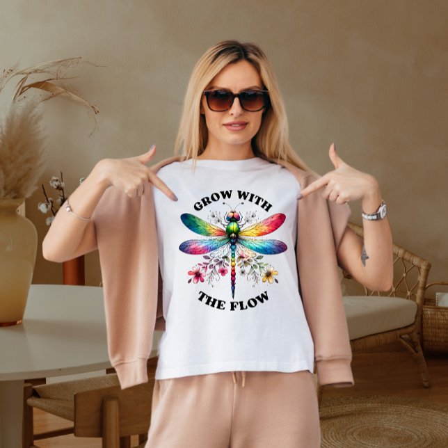 T-shirt Augmenter avec le flux (Créateur téléchargé)