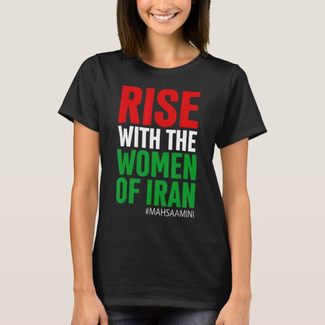 T-shirt AUGMENTER AVEC LES FEMMES DE IRAN Femmes Vie Liber (Devant)