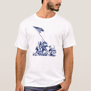T-shirt Augmenter de drapeau d'Iwo Jima de 2ÈME GUERRE