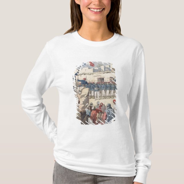 T-shirt Augmenter du drapeau français à Tombouctou (Devant)