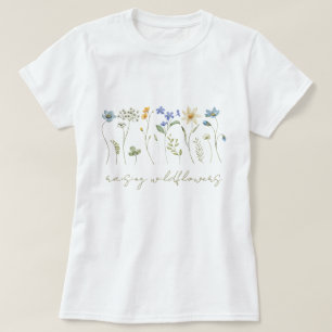 T-shirt Augmenter la femme fleur sauvage florale neutre