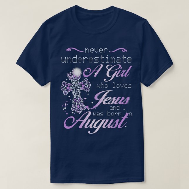 T-shirt August Girl (Design devant)