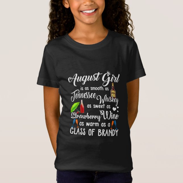 T-Shirt August Girl est lisse comme le whisky Tennessee (Devant)
