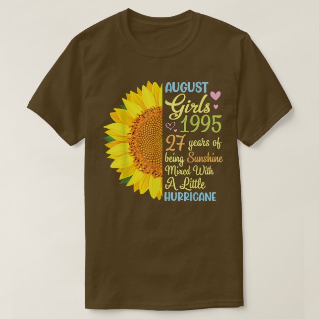 T-shirt August Girls 1995  (Design devant)