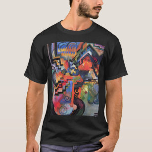 T-shirt August Macke - composition colorée