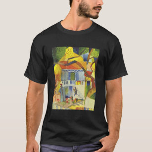 T-shirt August Macke - cour intérieure de la maison de